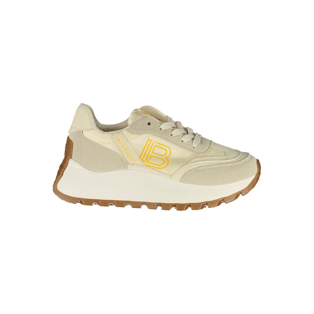 Laura Biagiotti Beige Polyurethane Women Sneaker by Laura Biagiotti