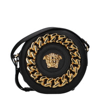 Versace Black Leather Crossbody Bag by Versace