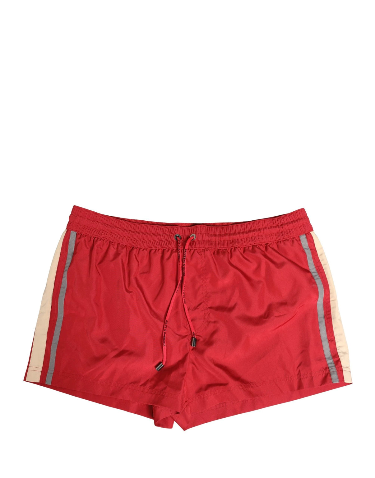 Dolce & Gabbana Red Polyester Men Drawstring Shorts Swimwear by Dolce & Gabbana