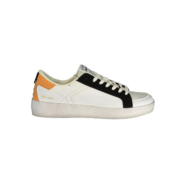 Gas White Polyurethane Men's Sneaker by Gas