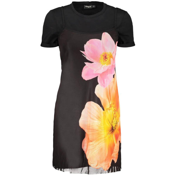 Desigual Black Cotton Women Dress by Desigual