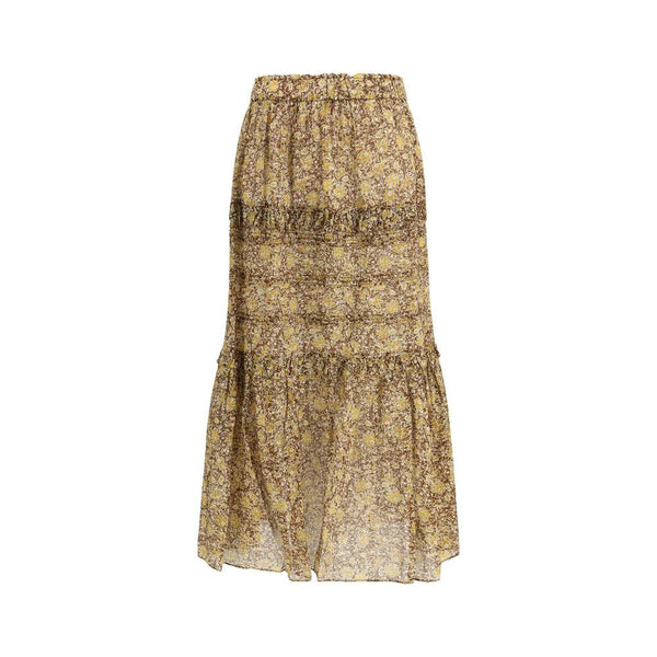 Marant Etoile Bicolor Cotton Long Skirt by Marant Etoile
