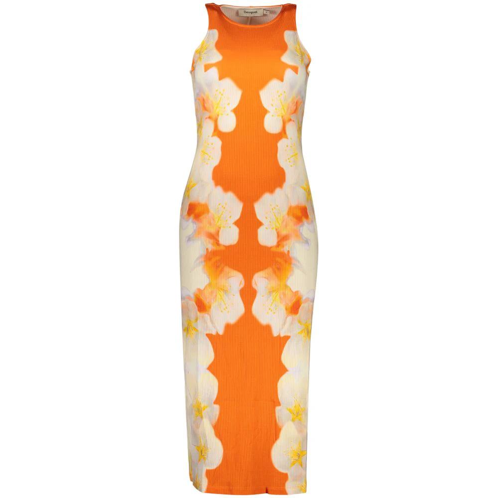 Desigual Arancione Viscosa Women Dress by Desigual