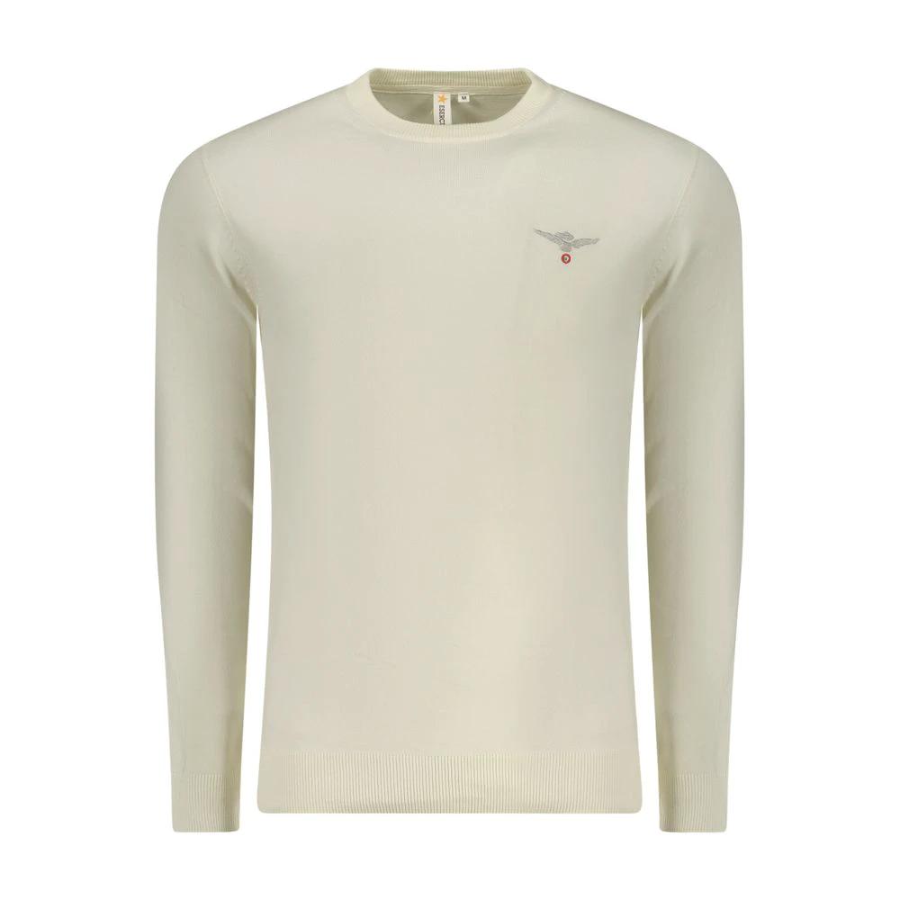 Accademia Militare Bianco Cotton Men's Sweater by Accademia Militare