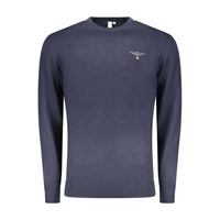 Accademia Militare Blu Cotton Men's Sweater by Accademia Militare