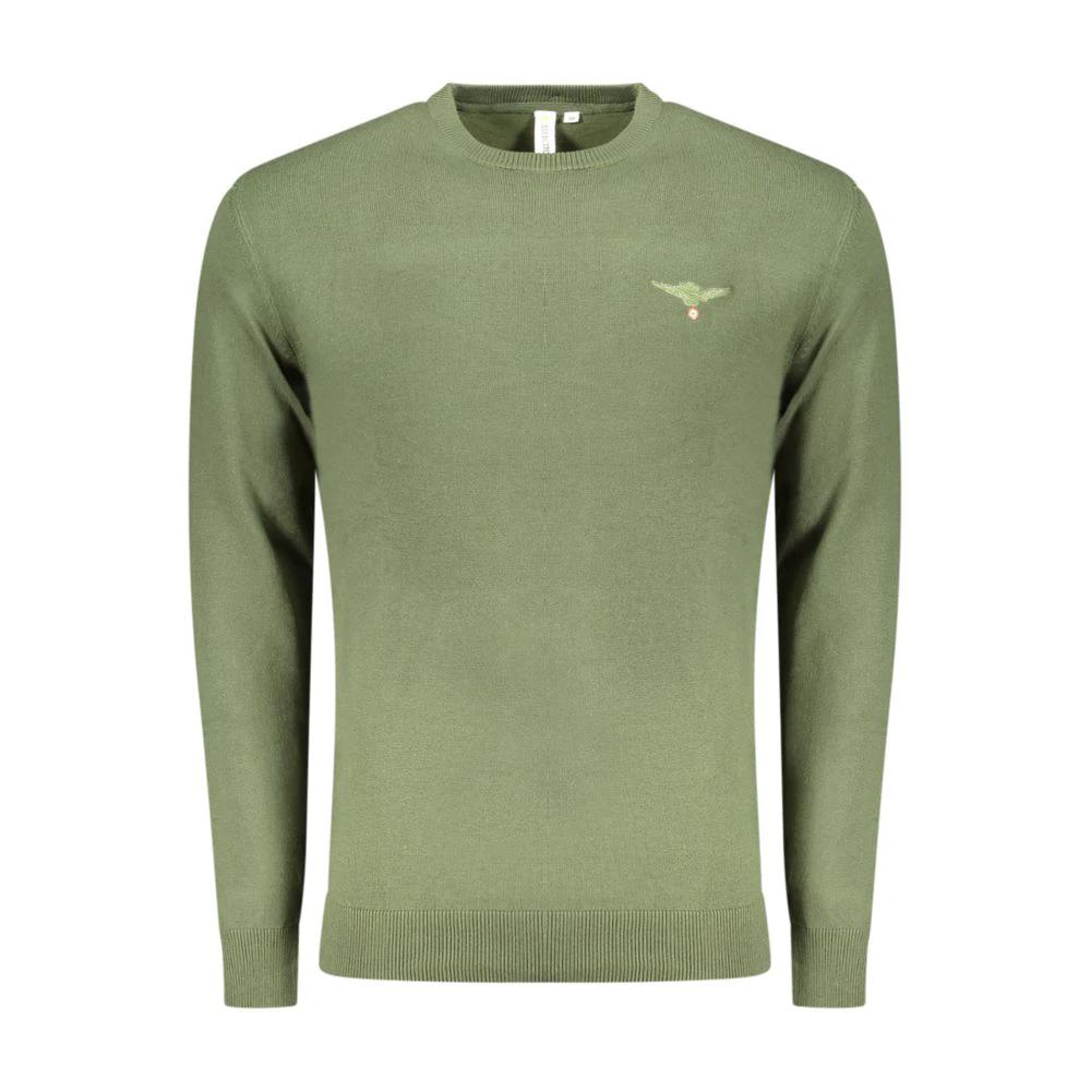 Accademia Militare Verde Cotton Men Sweater by Accademia Militare