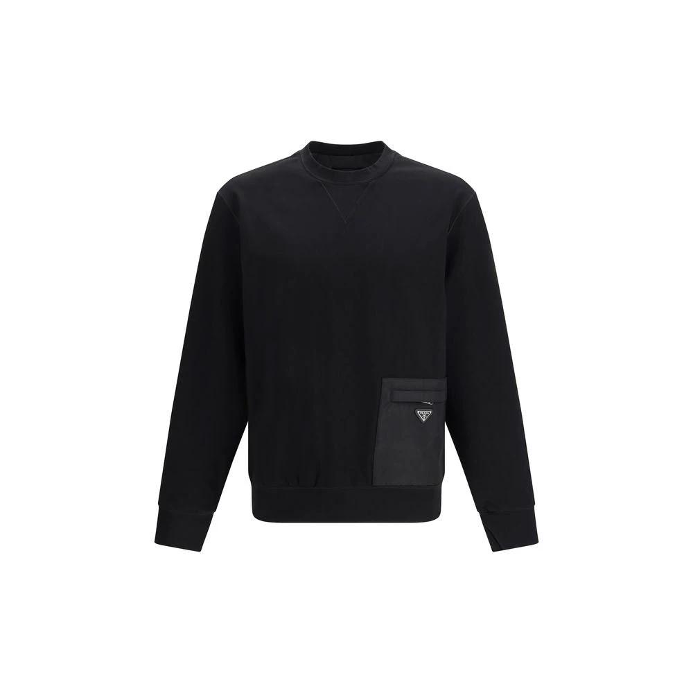 Prada Black Viscose Sweatshirt by Prada