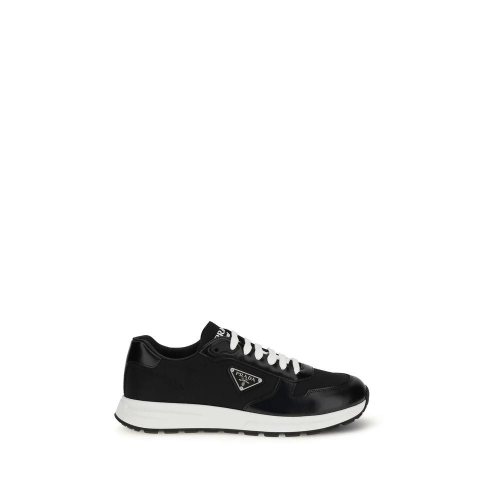 Prada Black Recycled Polyamide Athletic Sneakers by Prada