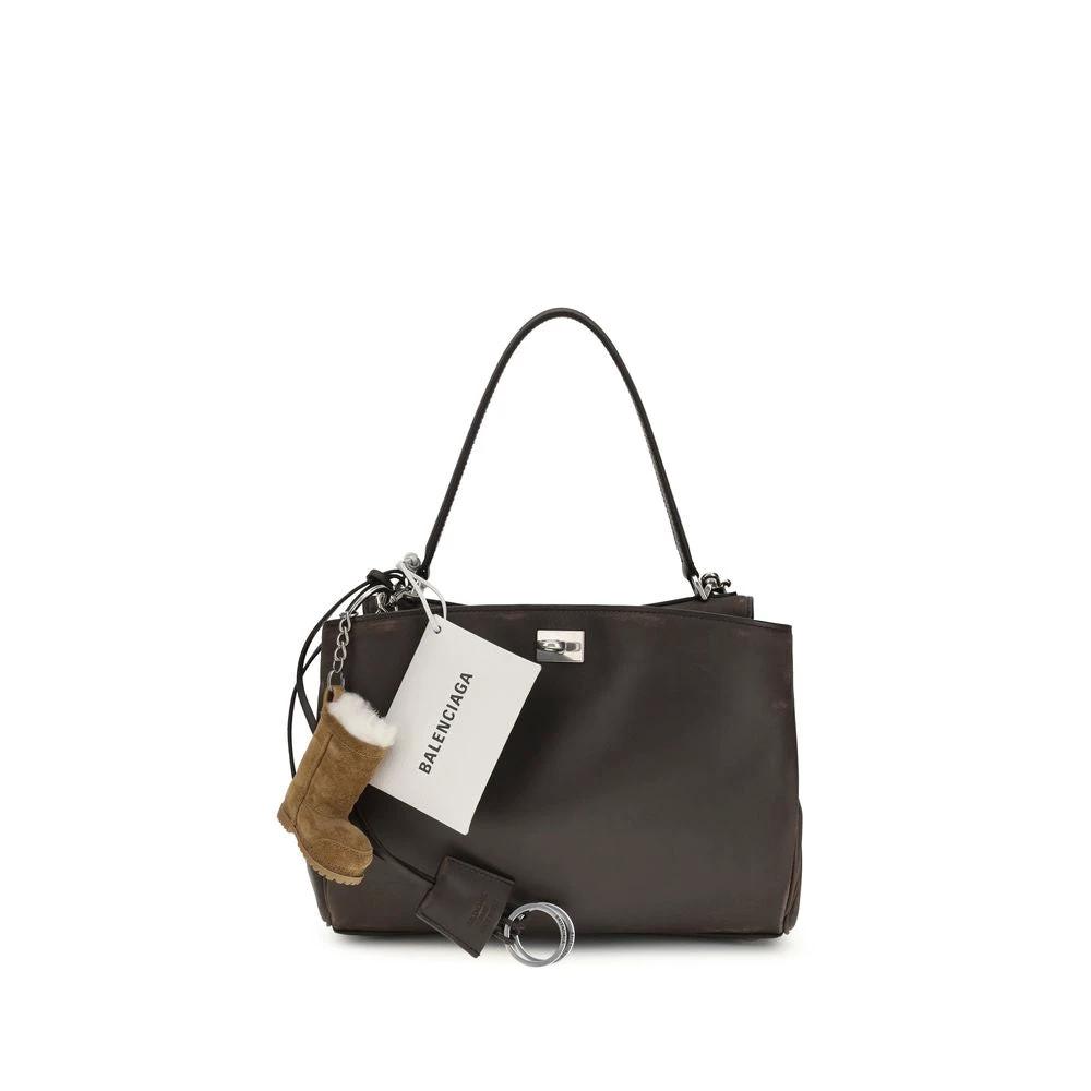 Balenciaga Brown Calf Leather Bos Taurus Shoulder Bag by Balenciaga