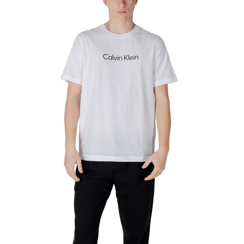 Calvin Klein Sport White Cotton T-Shirt by Calvin Klein Sport