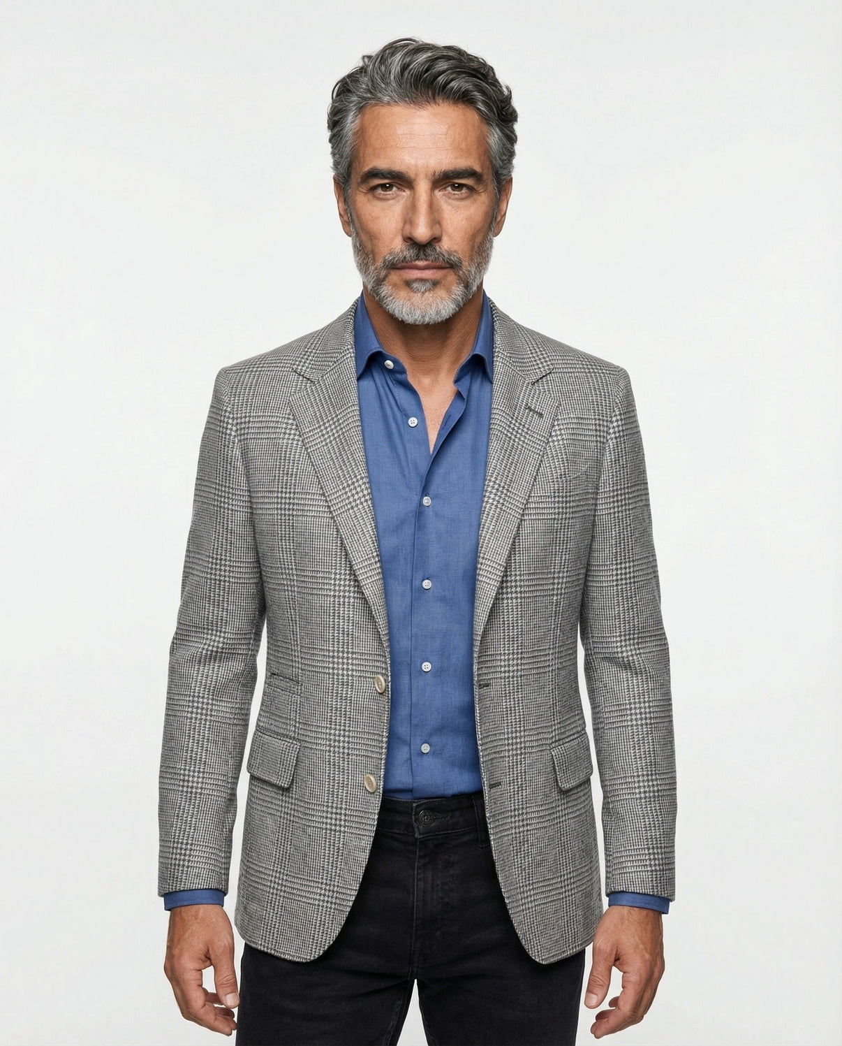 Brunello Cucinelli Gray Wool Blazer by Brunello Cucinelli