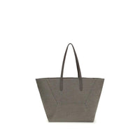 Brunello Cucinelli Brown Nylon Shoulder Bag by Brunello Cucinelli