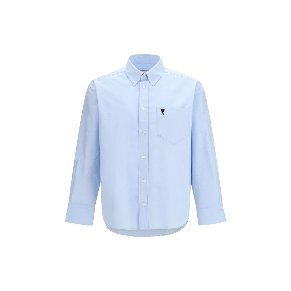 Ami Paris Blue Cotton Shirt by Ami Paris