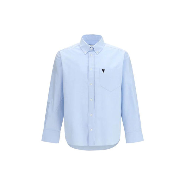 Ami Paris Blue Cotton Shirt by Ami Paris