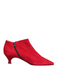 Dolce & Gabbana Red Suede Ankle Boots Shoes by Dolce & Gabbana