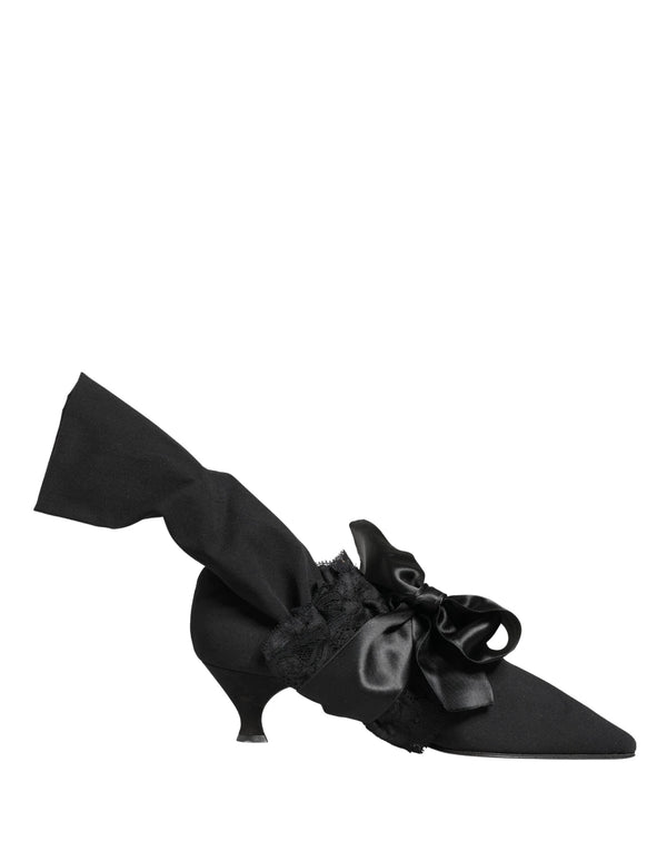 Dolce & Gabbana Black Suede Mid Calf Boots Shoes by Dolce & Gabbana