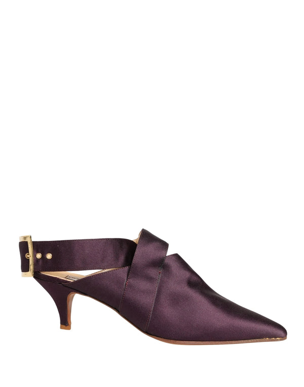 Dolce & Gabbana Purple Satin Sandals Shoes by Dolce & Gabbana