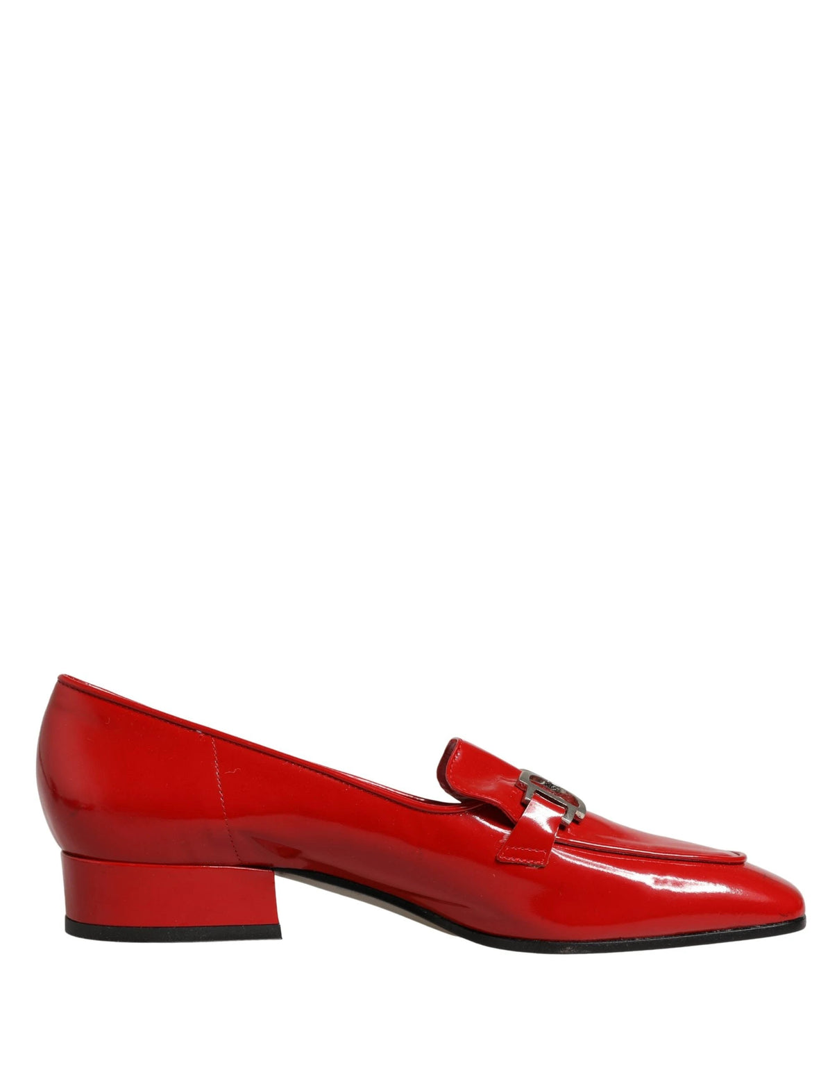 Dolce & Gabbana Red Patent Leather Moccasin Slip On Shoes by Dolce & Gabbana