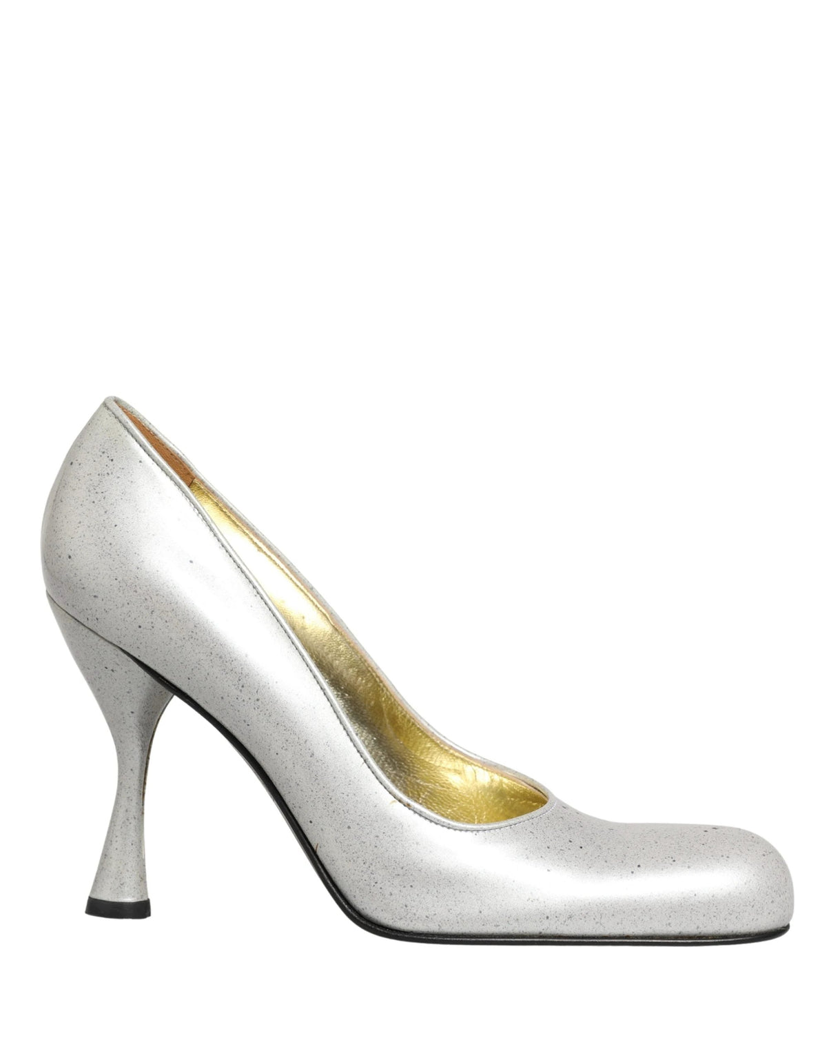 Dolce & Gabbana White Leather High Heels Women Pumps Shoes by Dolce & Gabbana