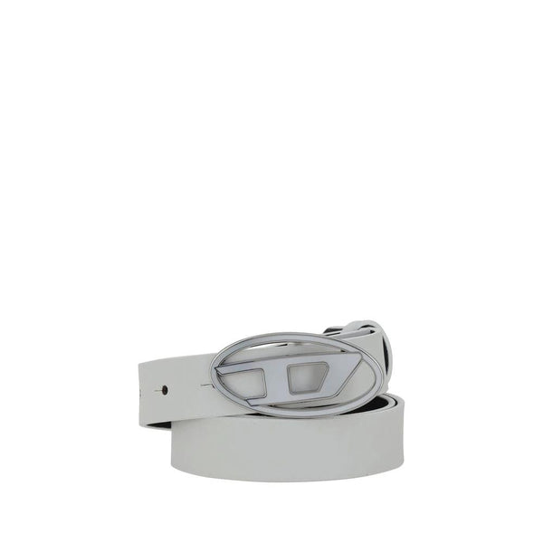 Diesel White Calf Leather Bos Taurus Regular Belt by Diesel