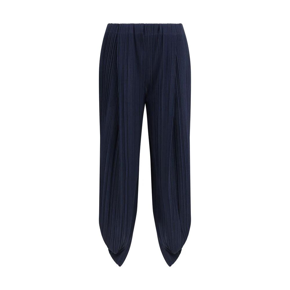 Giorgio Armani Blue Polyester Casual Pants by Giorgio Armani