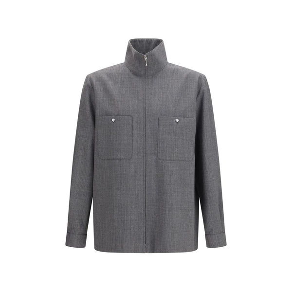 Valentino Gray Polyester Coat by Valentino