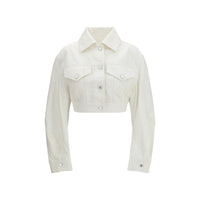 Givenchy White Cotton Denim Jacket by Givenchy