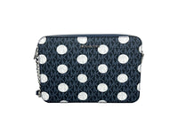Michael Kors Women'S Jet Set Large Polka Dot Signature Logo Crossbody Bag (Navy) 35S5STTC3O-414 by Michael Kors