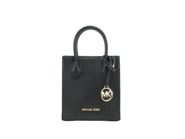 Michael Kors Women'S Leather XS Mercer Crossbody Black Solid by Michael Kors