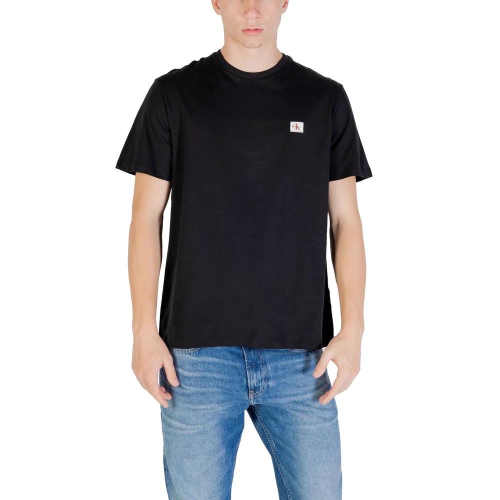 Calvin Klein Jeans Black Cotton T-Shirt by Calvin Klein Jeans