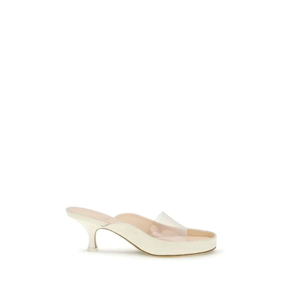 Chloé Beige Polyurethane Platform Sandals by Chloé