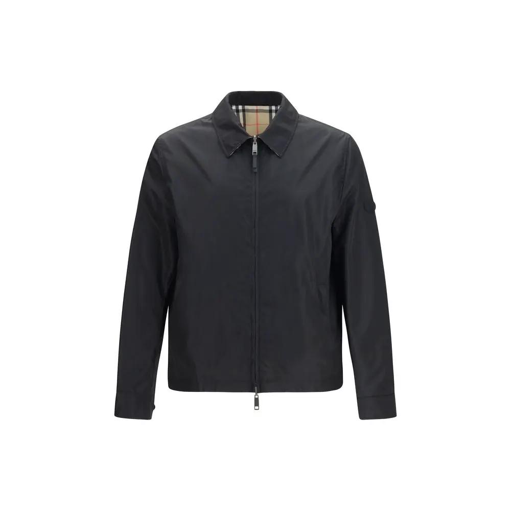 Burberry Black Polyamide Full-Length Jacket by Burberry