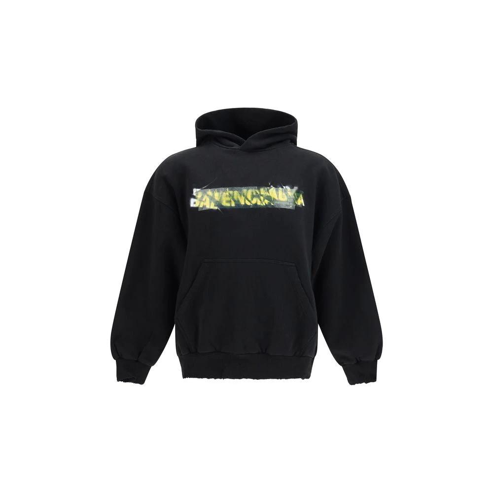 Balenciaga Black Cotton Sweatshirt by Balenciaga
