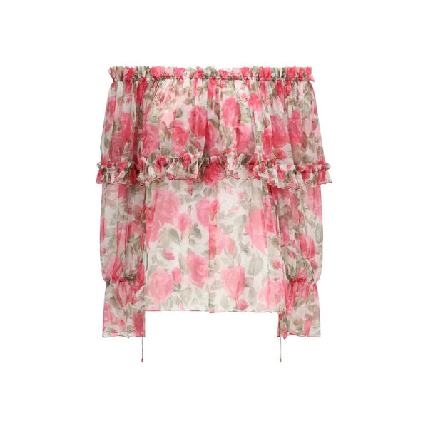 Chloé Multicolor Silk Pattern Shirt by Chloé