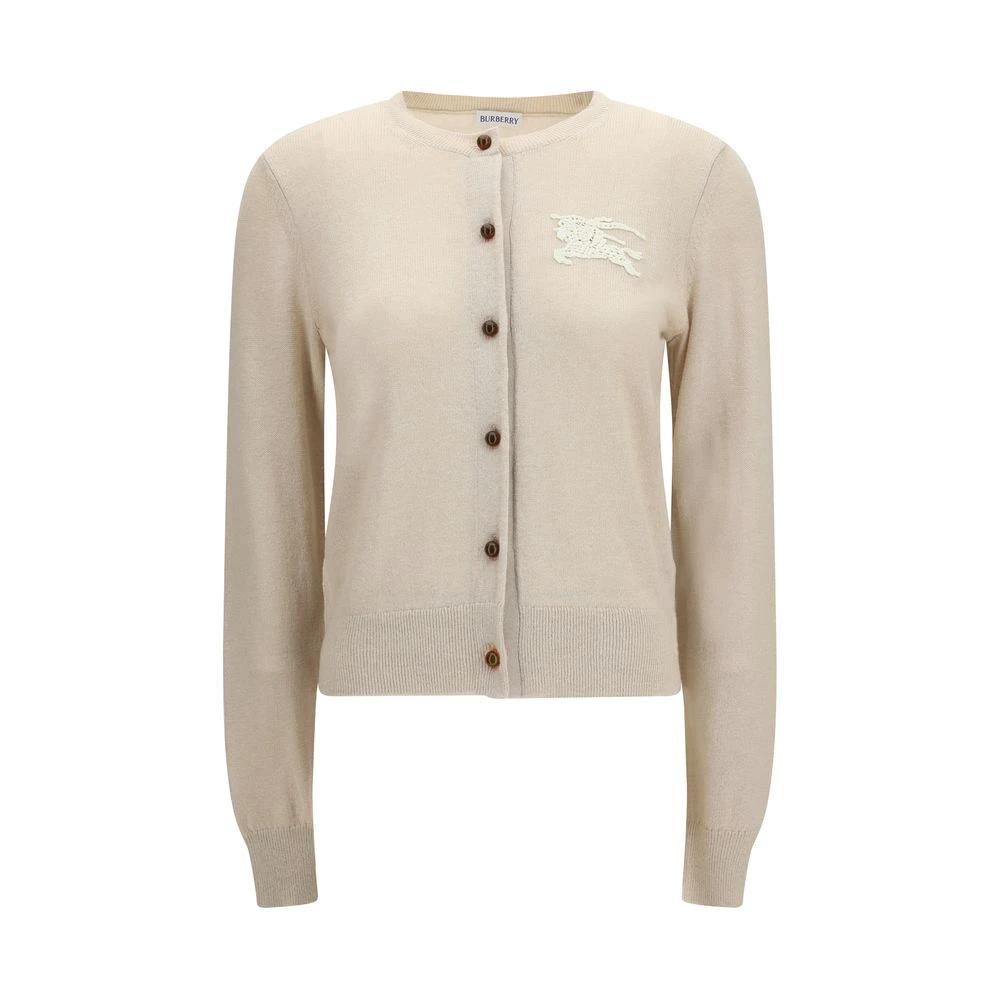 Burberry Beige Polyester Cardigan by Burberry