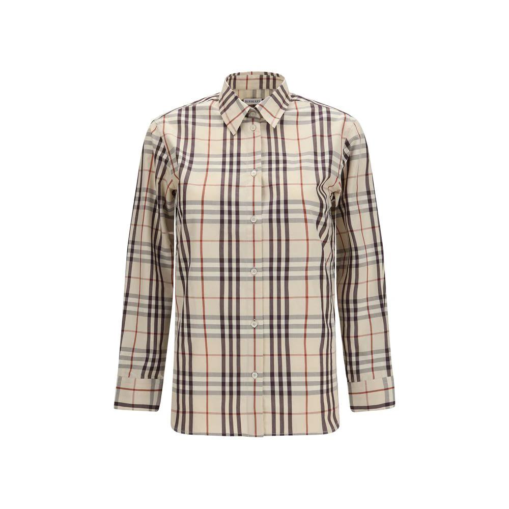 Burberry Beige Cotton Pattern Shirt by Burberry