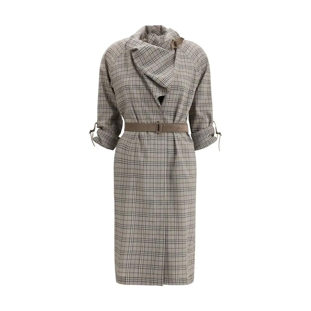 Burberry Gray Wool Casual Dress by Burberry