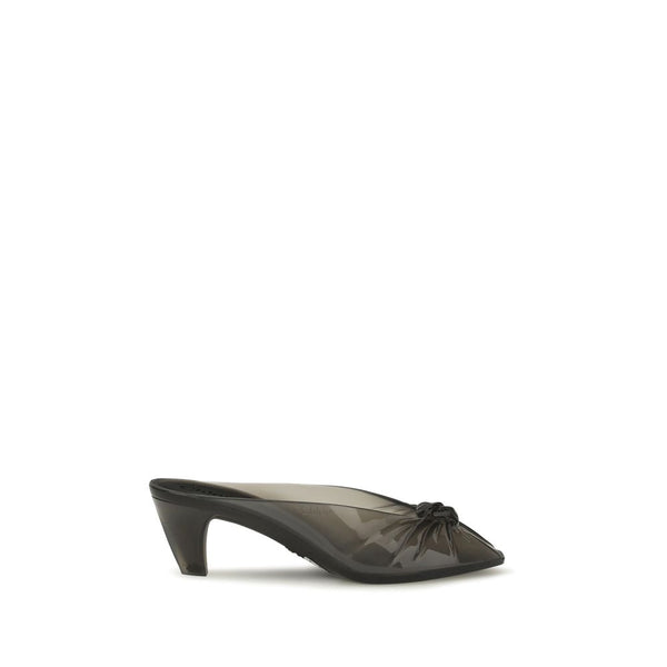 Chloé Gray Rubber Mules by Chloé