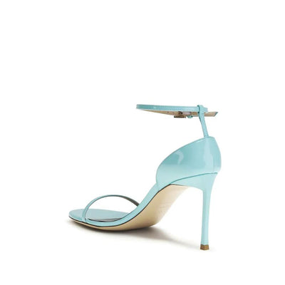 Tom Ford Blue Calf Leather Bos Taurus Stiletto Heel Sandals by Tom Ford