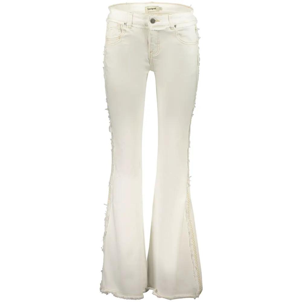 Desigual Bianco Cotton Female Jeans by Desigual