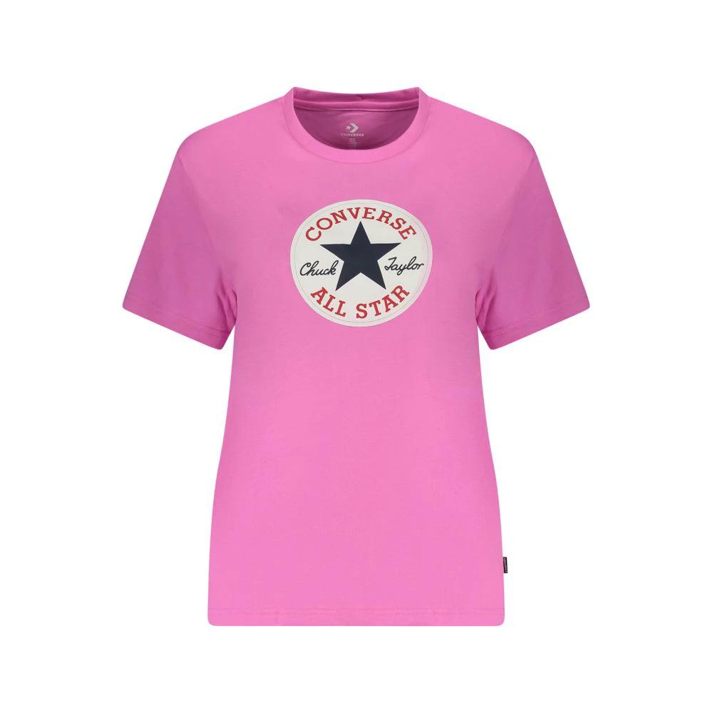 Converse Pink Cotton T-Shirt by Converse