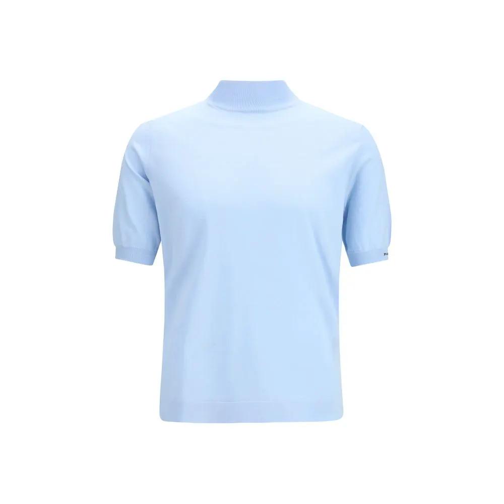 Prada Blue Cotton Sweatshirt by Prada