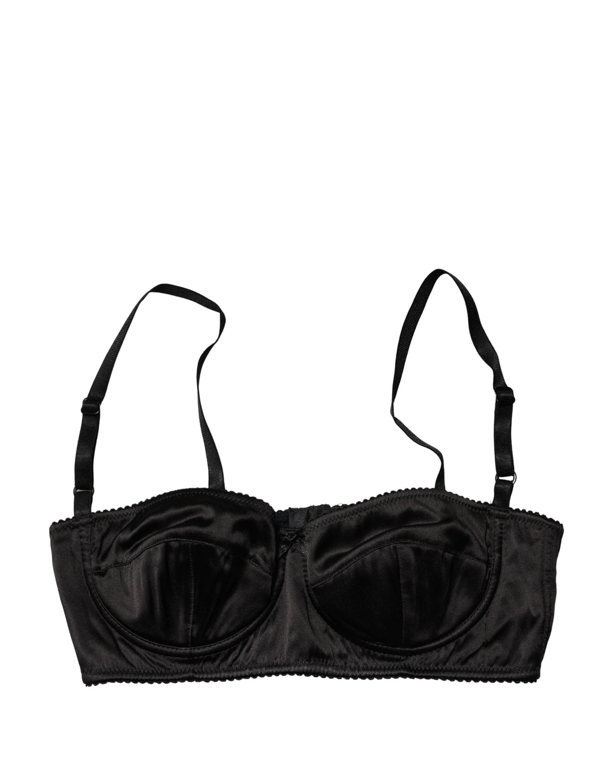 Dolce & Gabbana Black Semi-Pad Underwire Balconette Bra Underwear by Dolce & Gabbana