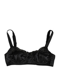 Dolce & Gabbana Black Semi-Pad Underwire Balconette Bra Underwear by Dolce & Gabbana