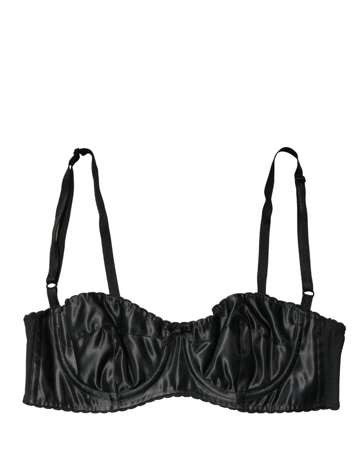 Dolce & Gabbana Black Semi-Pad Underwire Balconette Bra Underwear by Dolce & Gabbana