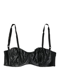 Dolce & Gabbana Black Semi-Pad Underwire Balconette Bra Underwear by Dolce & Gabbana
