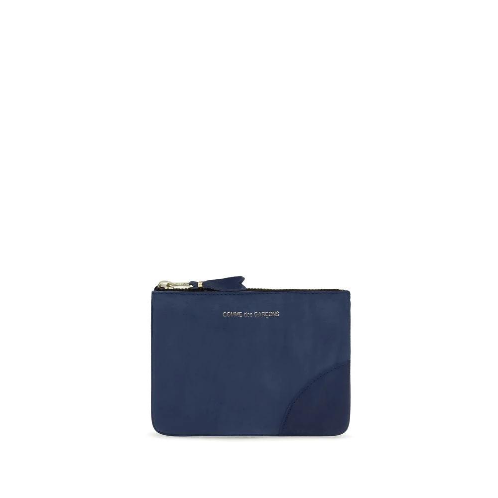 Comme Des Garçons Blue Calf Leather Bos Taurus Wallet by Comme Des Garçons