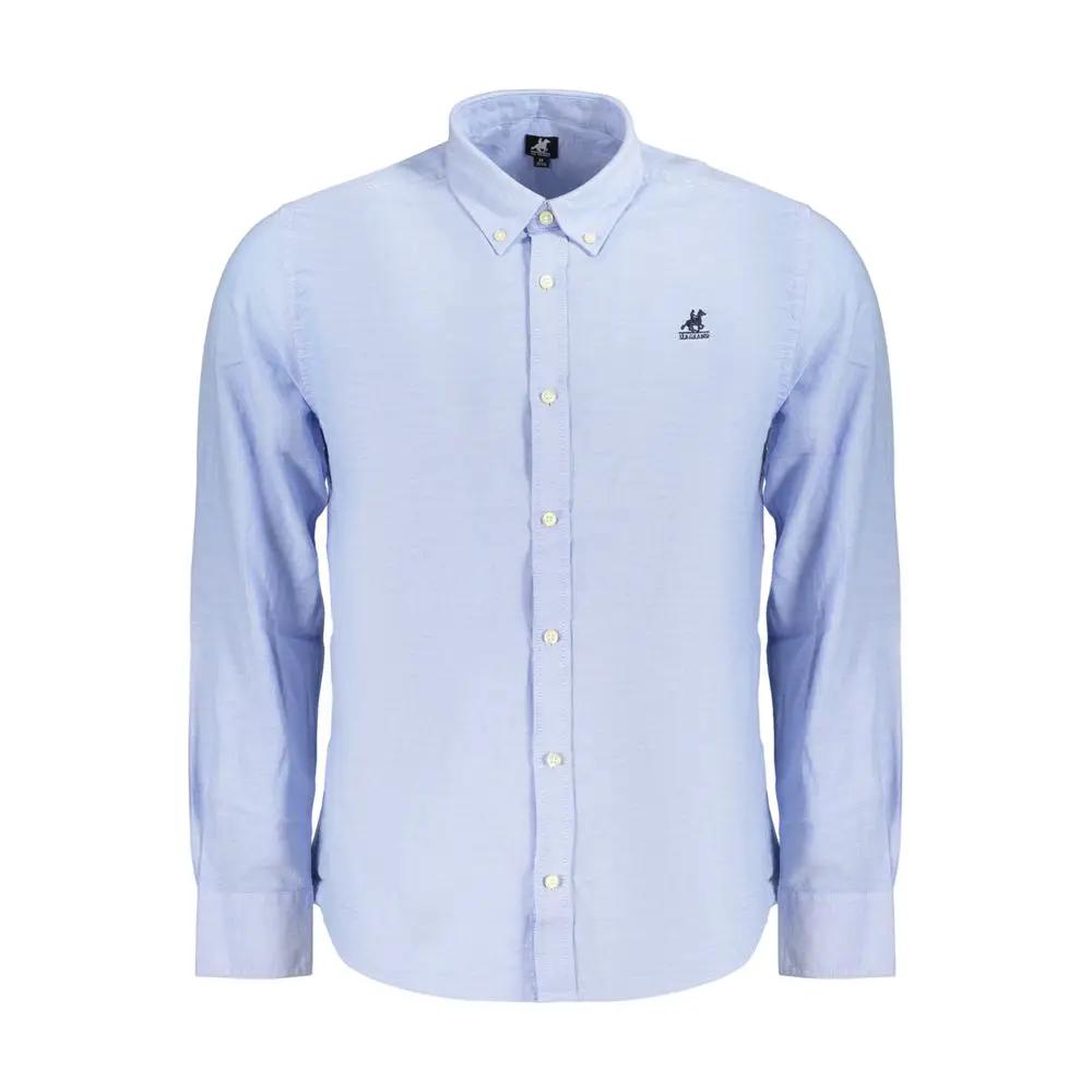 U.S. Grand Azzurro Cotton Men Shirt by U.S. Grand