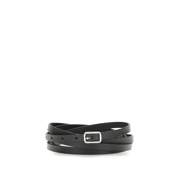 Givenchy Black Calf Leather Bos Taurus Belt by Givenchy
