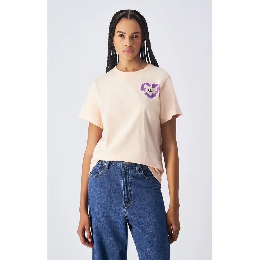 Champion Orange Cotton Long Sleeve T-Shirt by Champion